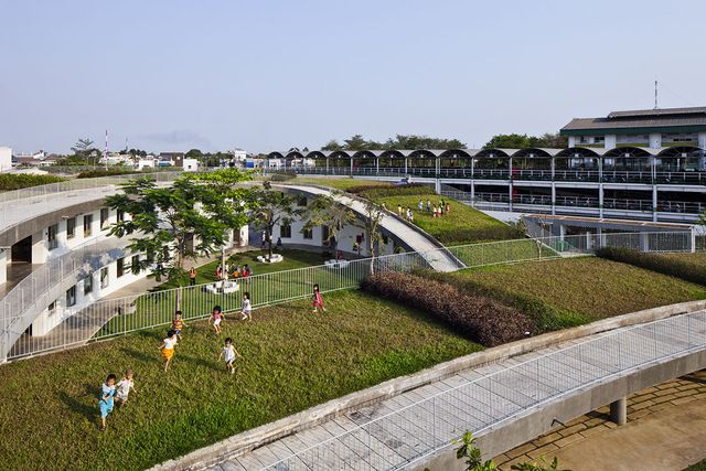 Odu Green Roof Vietnamese Nursery School For The Future