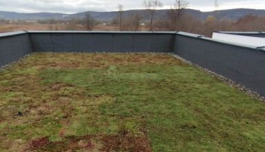 Biosolar roof for a new kindergarten in Avrig
