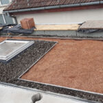 Extensive green roof on a residential building in Cluj-Napoca