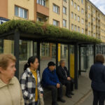 Zöldtetős buszmegállók Marosvásárhelyen